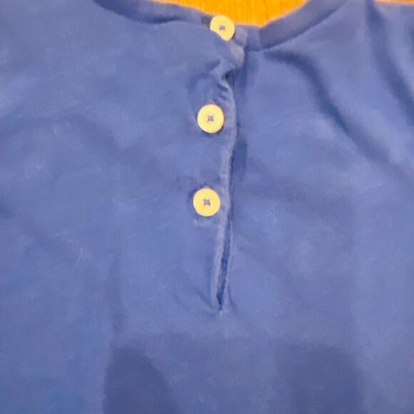 Ralph Lauren Infant Girls Flared Ruffle Trim Top Royal Blue Size 9 M - Picture 4 of 10